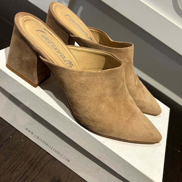 Lintervalle - crista nude suede mule - Picture 2 of 5